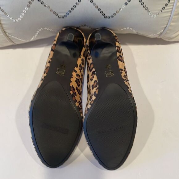 NWOT Liz Claiborne Leopard Print High Heals Size 8 - Picture 5 of 7